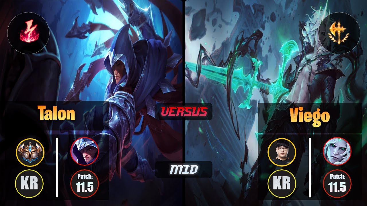 Challenger TALON [Electrocute] (Mid) VS Lava VIEGO - Challenger KR Patch 11.5