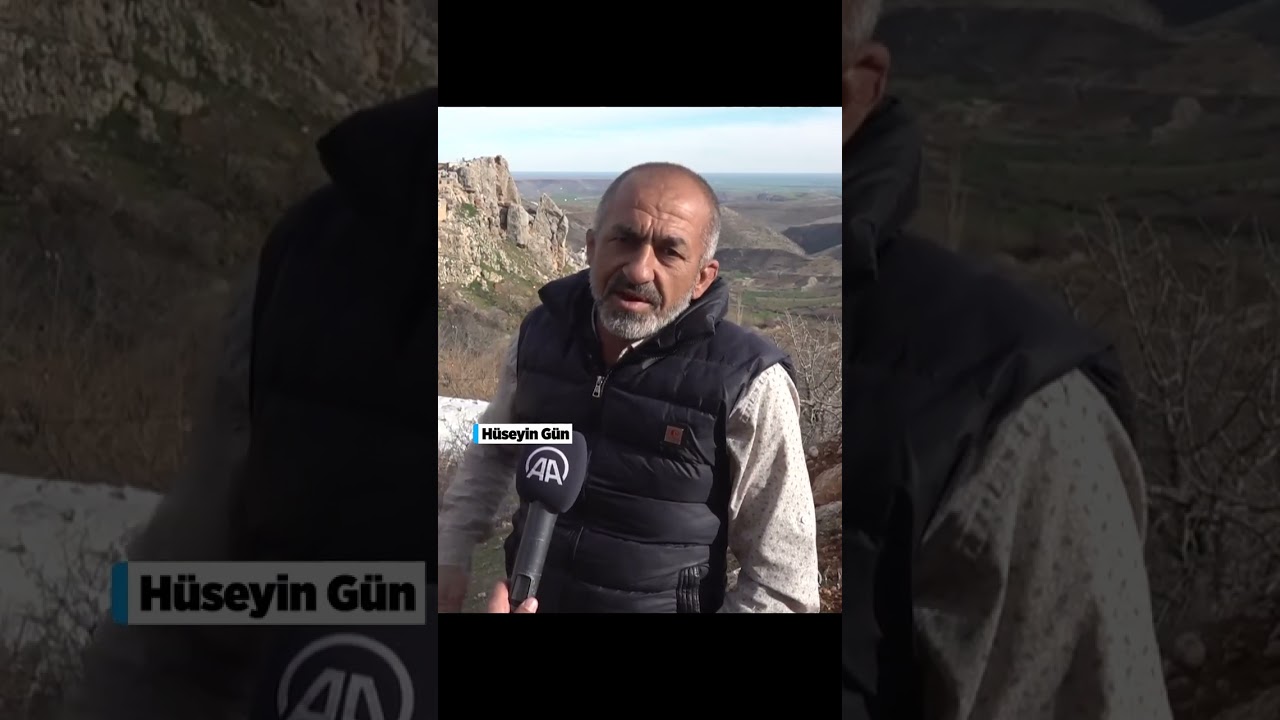 Adıyaman'da depremde dağdan kopan devasa kayalar evleri teğet geçti