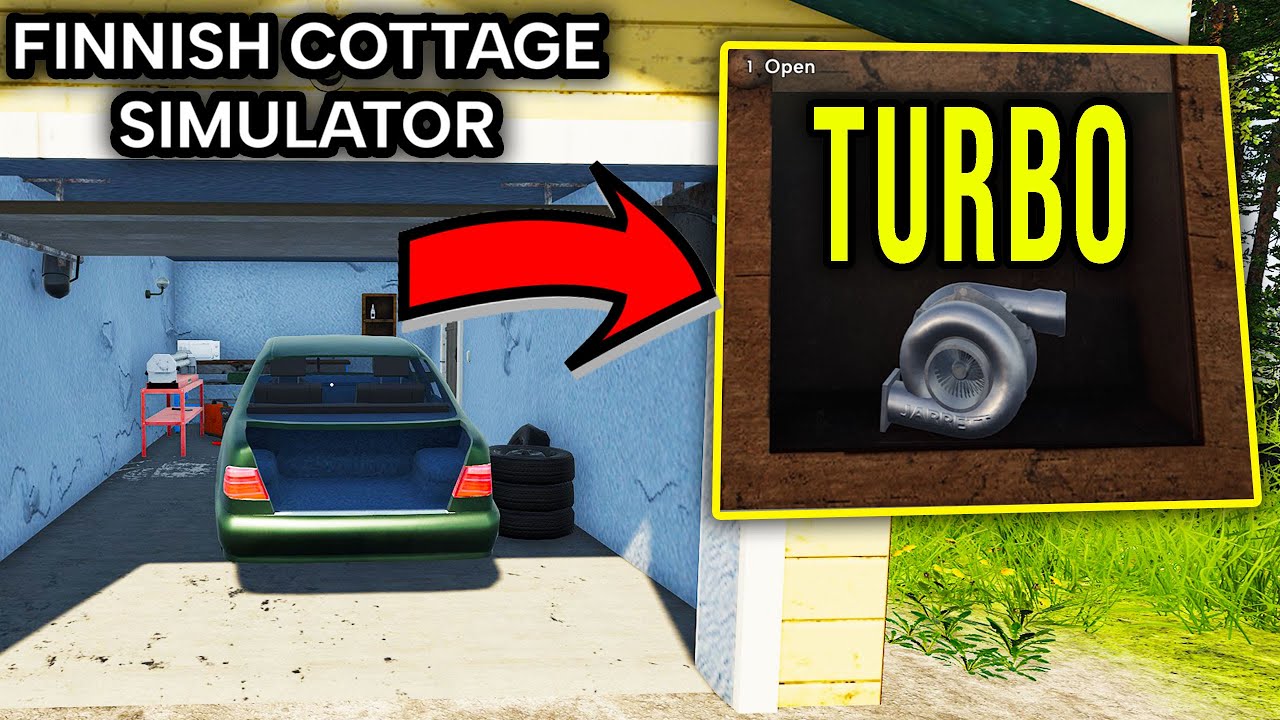 I FOUND A CAR AND A TURBO IN THE GARAGE! - Finnish Cottage Simulator