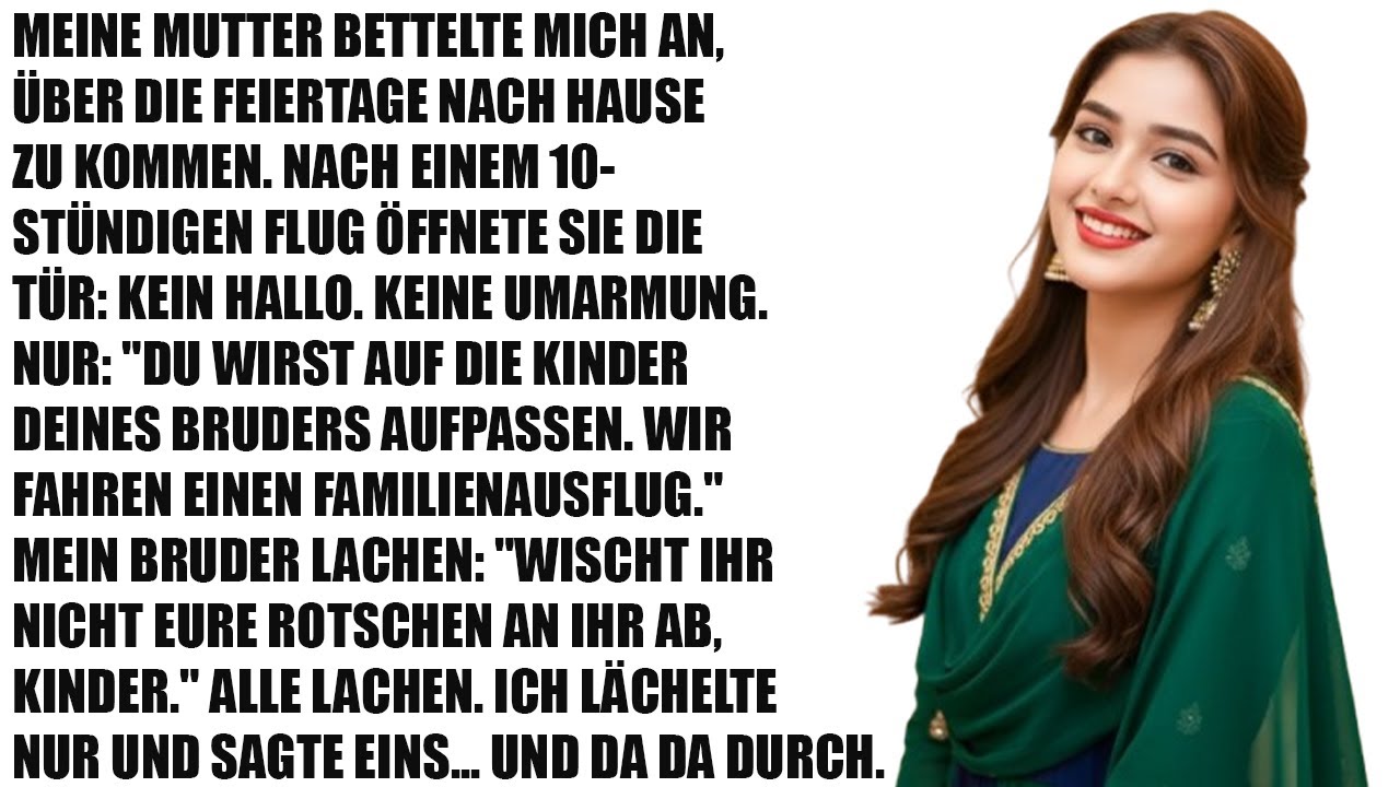Meine Mutter flog mich zu den Feiertagen heim – nur um mich als Babysitterin auszunutzen
