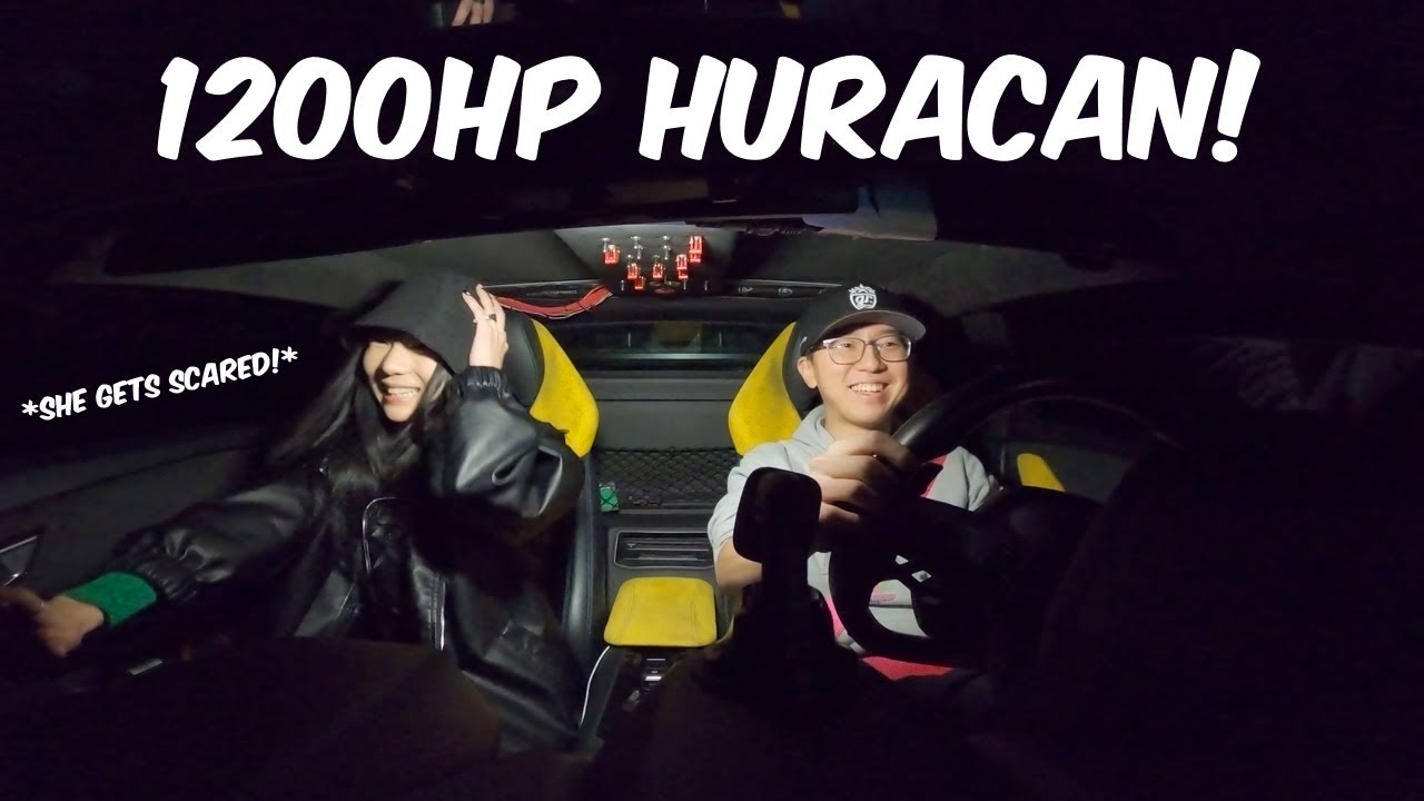 Alex Choi's 1200HP Twin Turbo Lamborghini Super Trofeo (feat. Sara Choi) *SHE GETS SCARED*