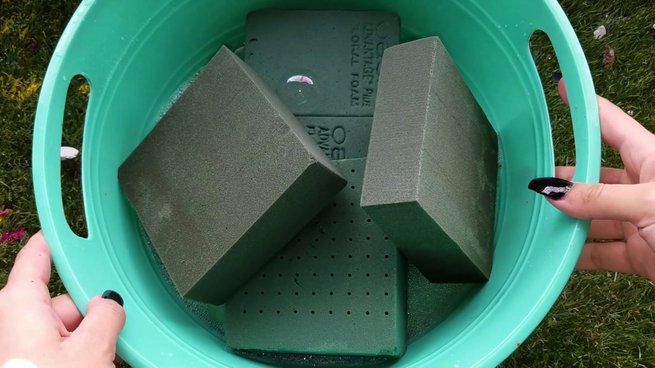 Soaked Floral Foam In Pinesol