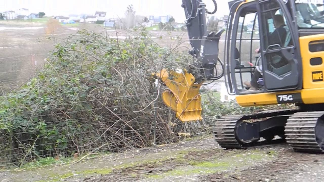 RDM34 Compact Disc Mulcher on a John Deere 75G - Advanced Forest Equipment