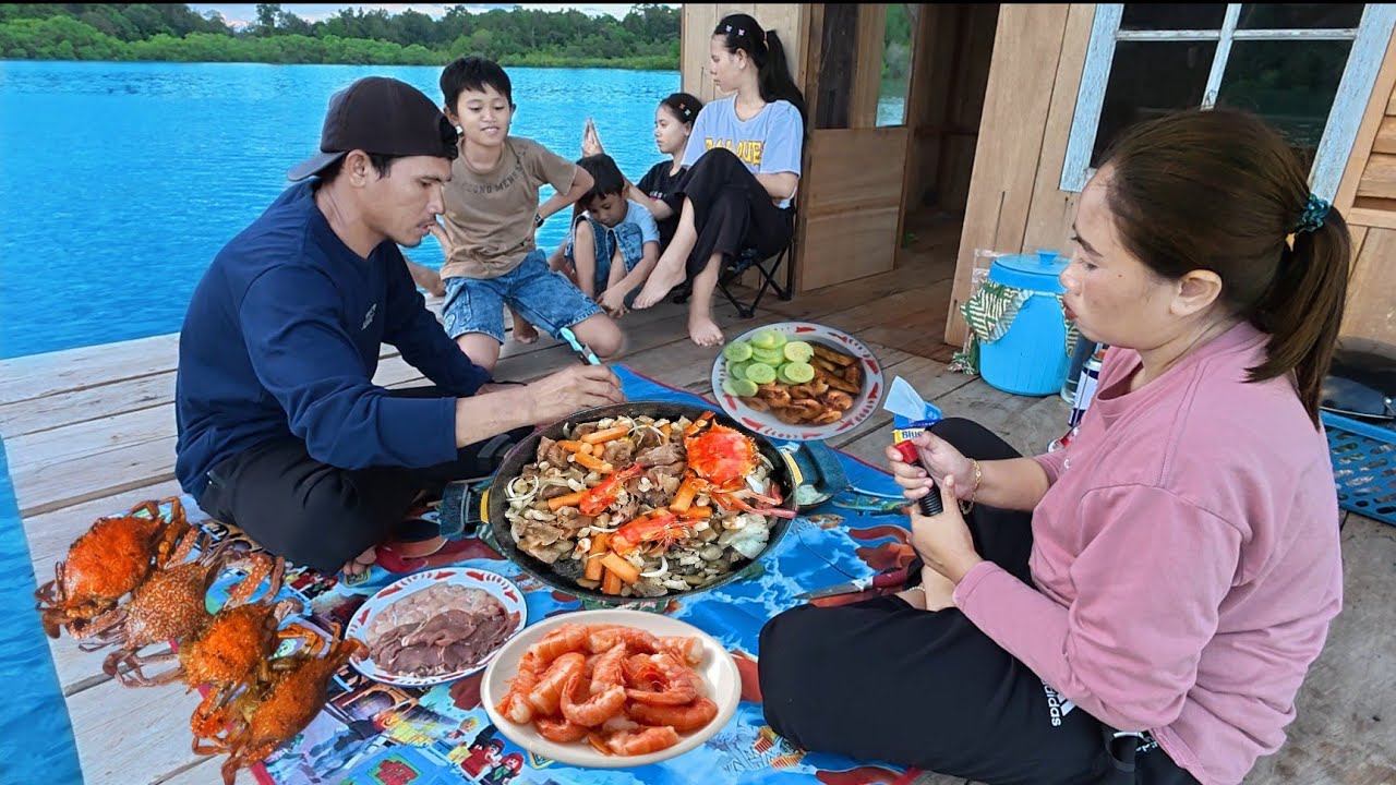 keseruan di bulan ramadhan berburu udang,ikan,kepiting dan kerang tiram