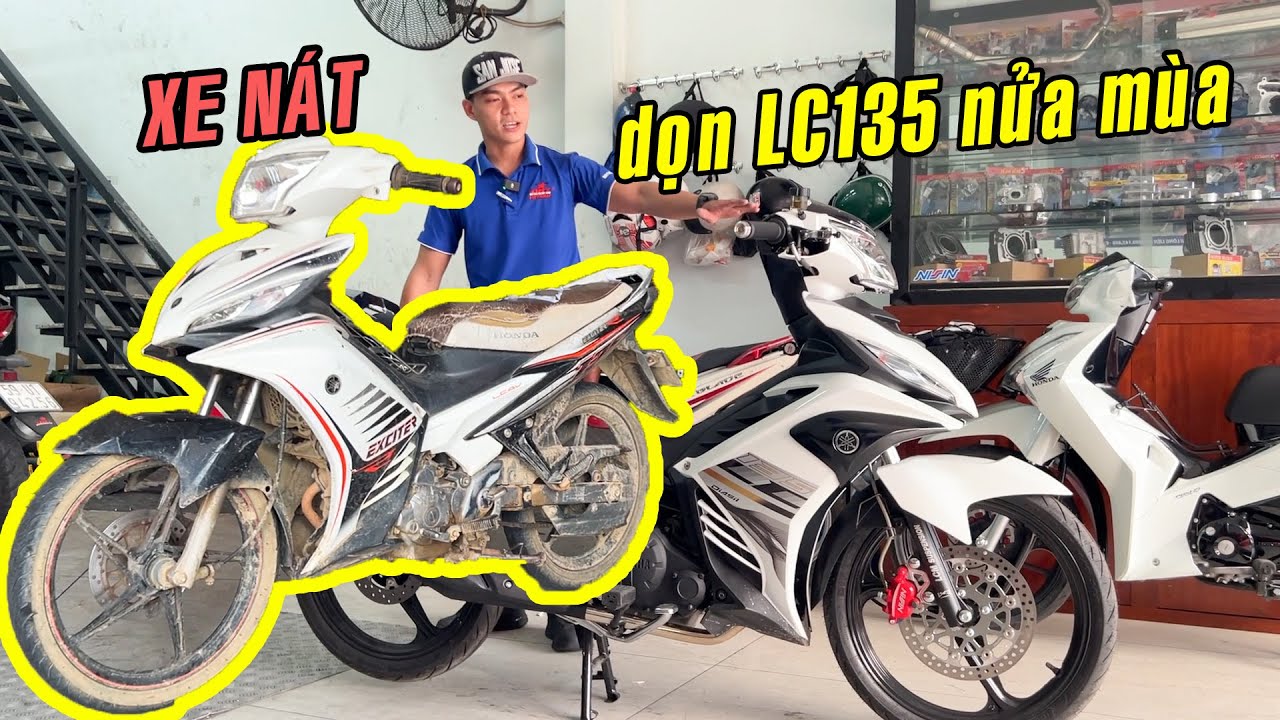 Video rõ nét về chiếc Ex135 4s 62 Fi full new từ xe nát lên