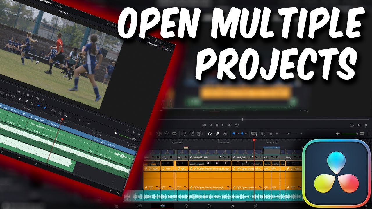 Open MULTIPLE Projects in DaVinci Resolve 18.5 | Copy & Paste Between Projects | Quick Tip Tuesday
