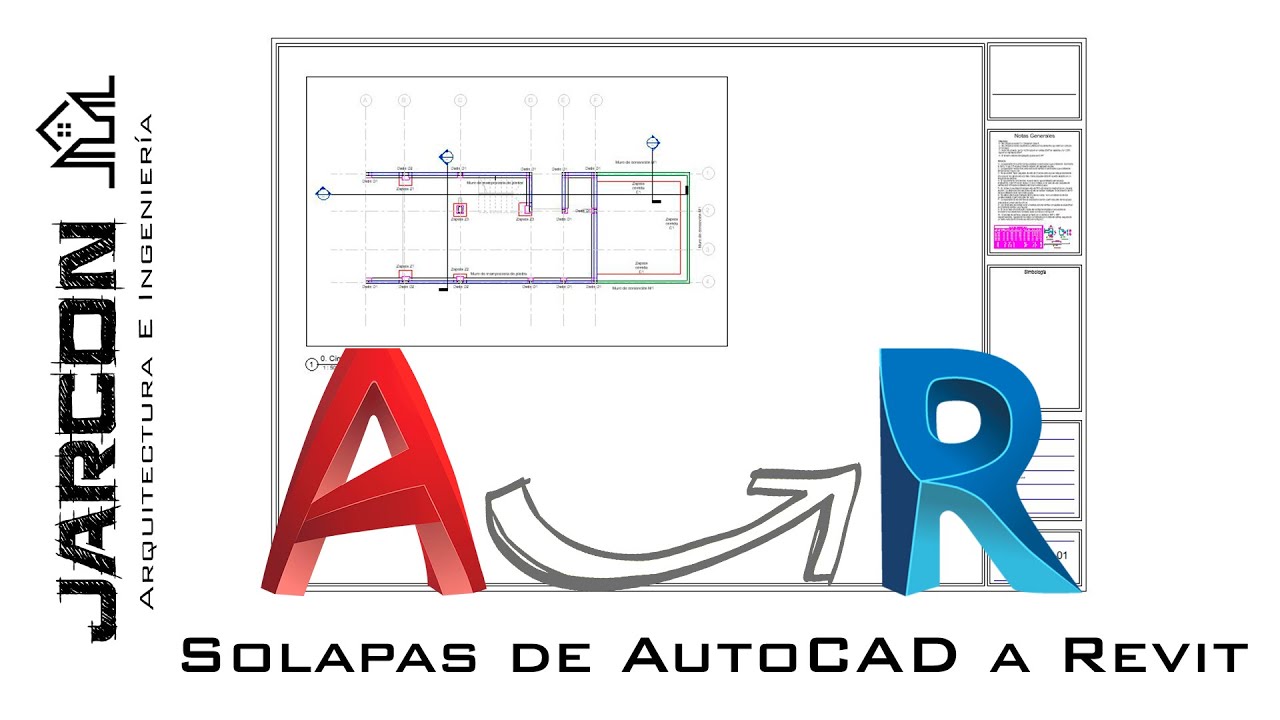Solapas de Autocad a Revit - Tutorial Revit 2021
