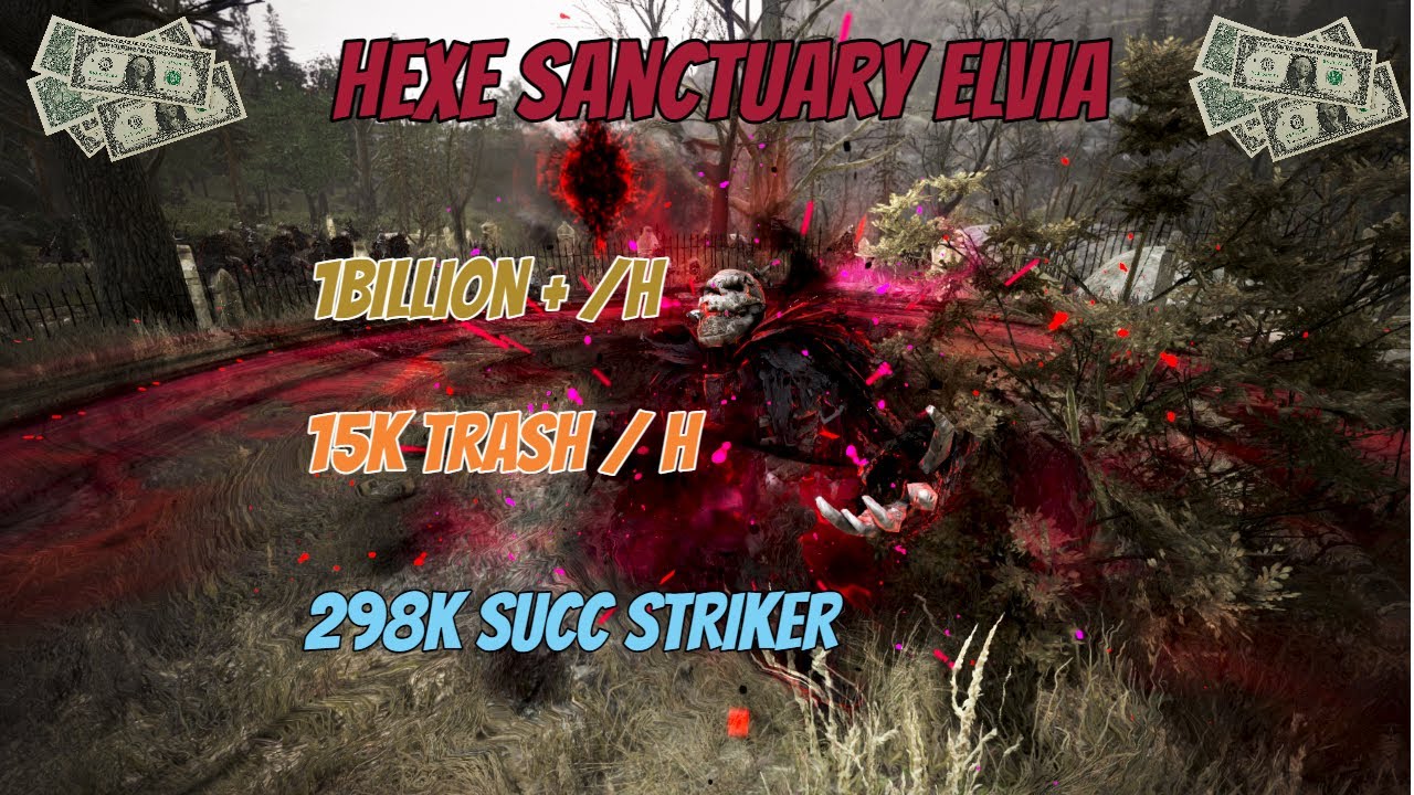 1Billion+ per hour || 15k trash || 298k striker at Hexe Sanctuary Calpheon Elvia BDO