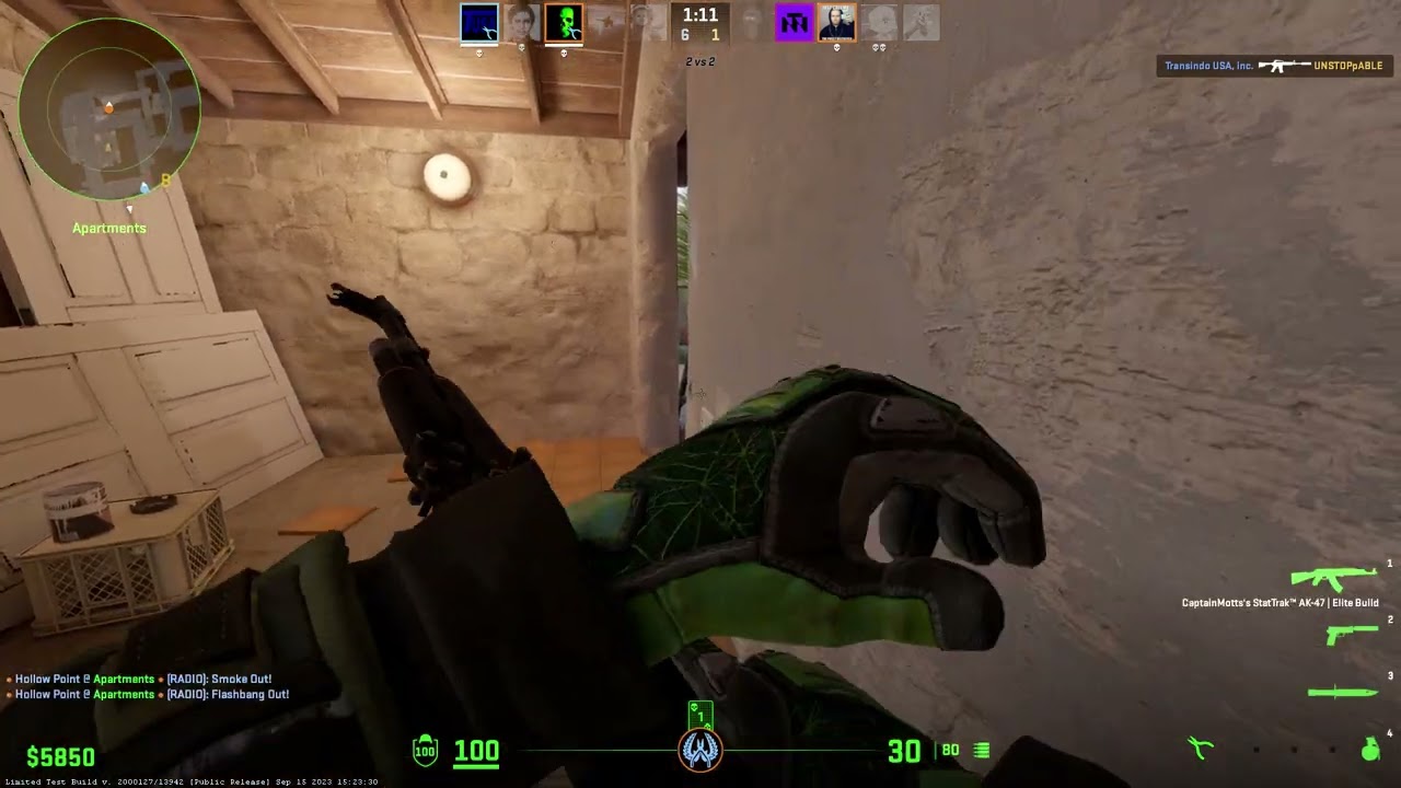 CS2 Inferno My Sloppy 3K - AK-47 Elite Build - USP-S Monster Mashup - Specialist Gloves Emerald Web