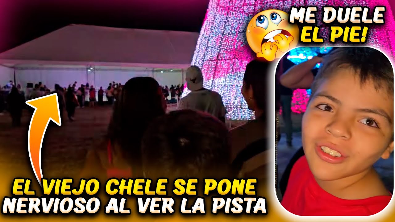 Nos fuimos a buscar la pista de patinaje donde el Viejo Chele esta ansioso por ir