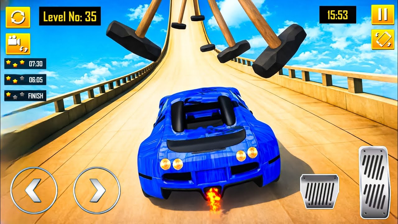 Can I Survive the Impossible Road? Giant Hammer & Spinning Blade | Car Driving Challenge! Gameplay