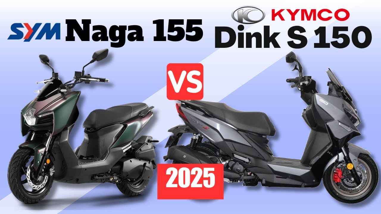 SYM Naga 155 vs Kymco Dink S 150 | Side by Side Comparison | Specs & Price | 2025