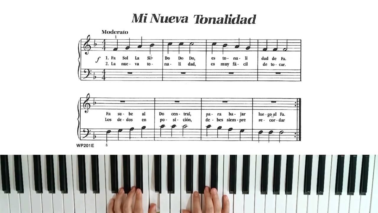 Mi nueva tonalidad    Piano Bastien Nivel 1