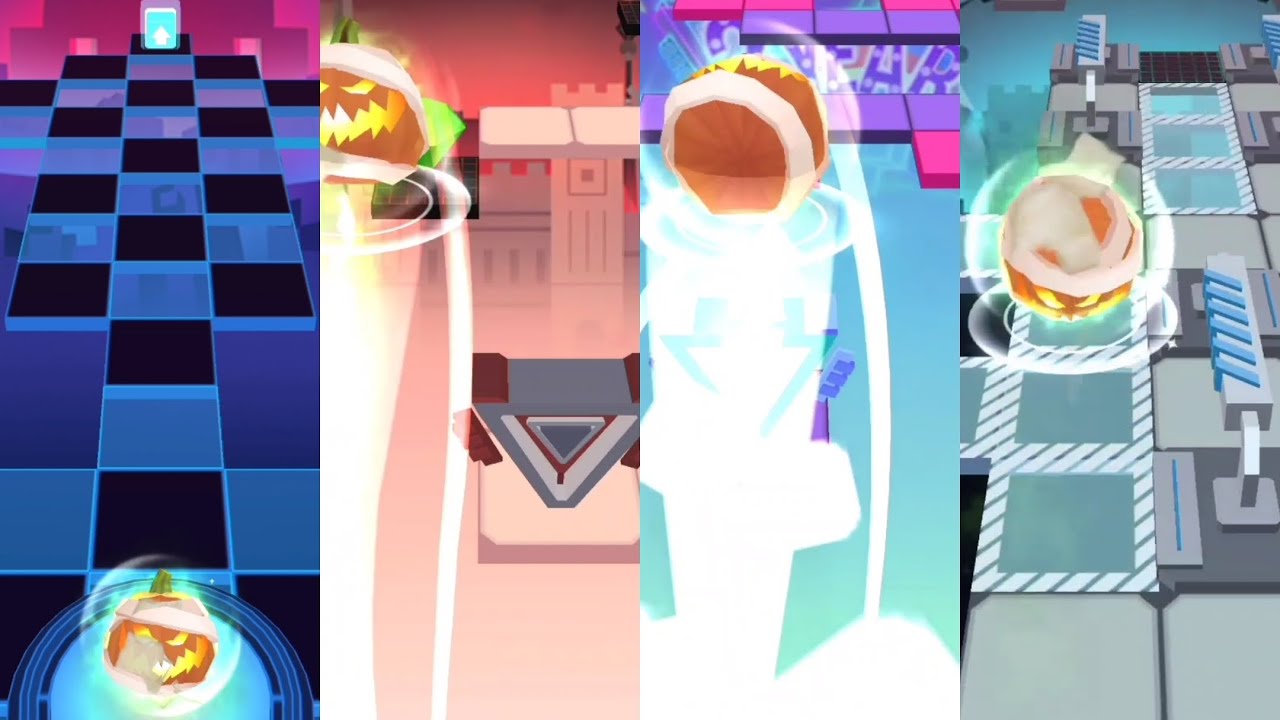 Rolling Sky - 1UP Blue Circus and Poker Neon, Happy Birthday Dazzle and Joker Faster
