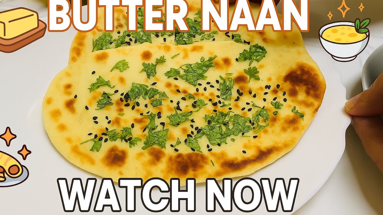 Cripy & Buttery Naan Recipe | घर पे बनाओ Restaurant-Style Butter Naan |Naan Easy recipe  😋🔥