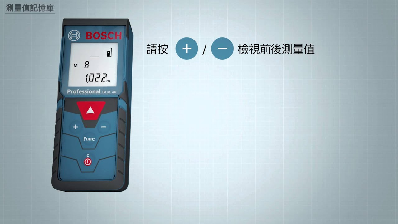 博世雷射測距儀 - GLM 40 Professional
