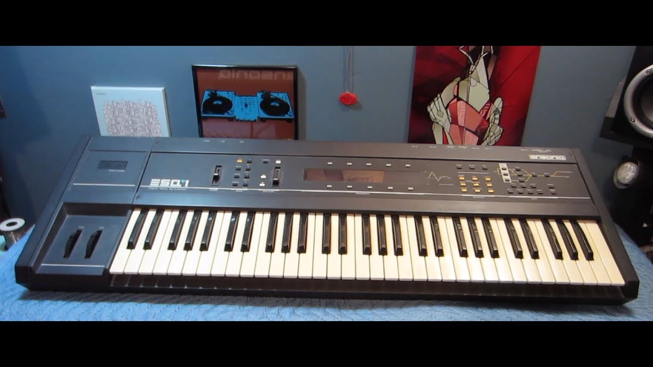 How to replace the battery on an Ensoniq ESQ-1 synthesizer