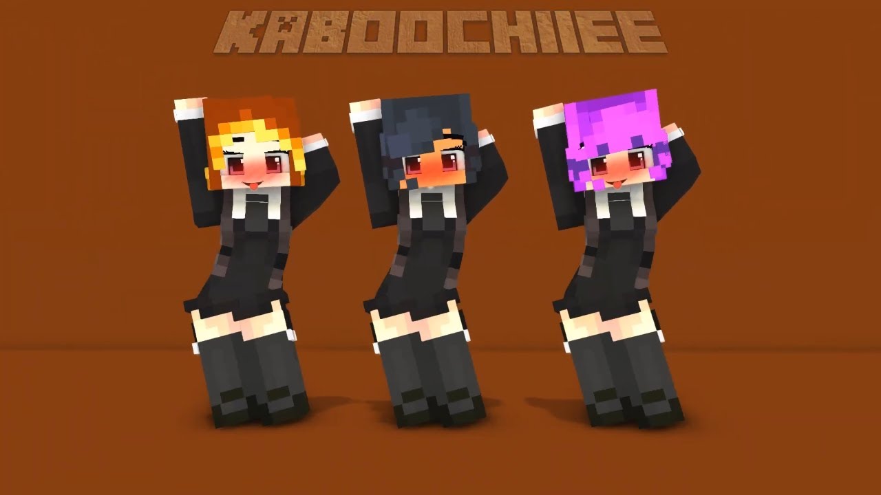 WEDNESDAY ADDAMS KIM,APHMAU,ZOEY | GOMY GOMY GOMY| Minecraft Animation | KABOOCHIIEE 164