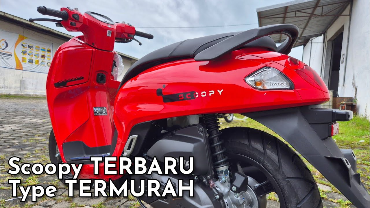 'TERMURAH' | new SCOOPY FASHION RED / merah gloss