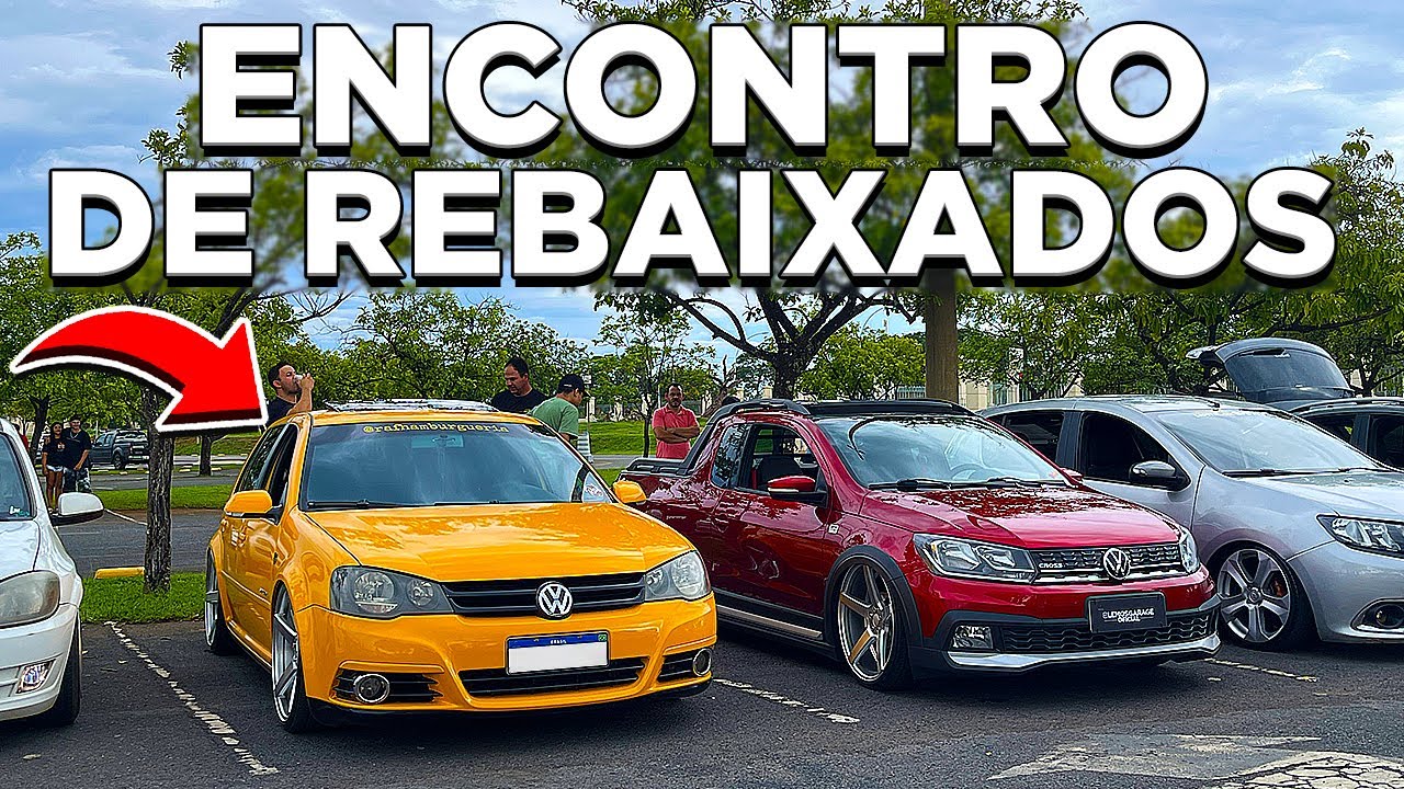 ENCONTRO DE CARROS REBAIXADOS NO PONTÃO DO LAGO SUL 🔥