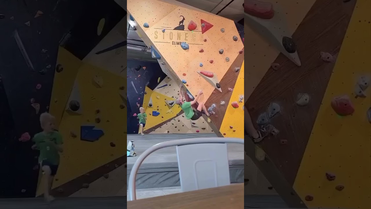Watch your kids!! Follow for more #climbing