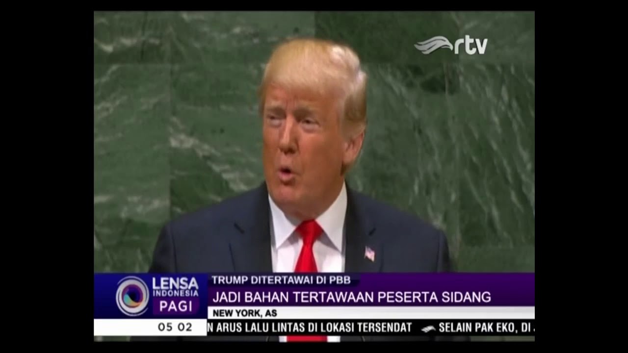 Inilah Momen Saat  Trump Ditertawakan PBB