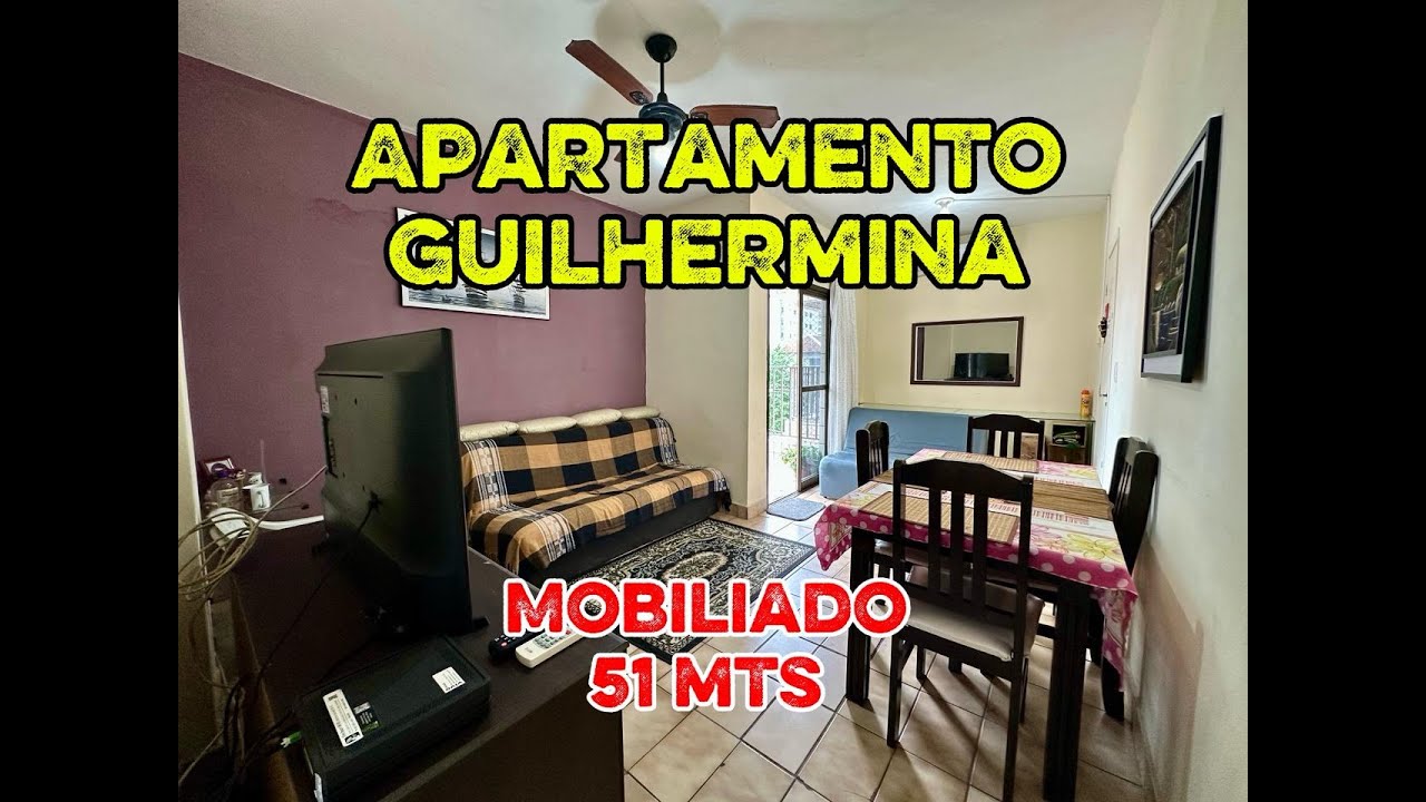 Ref. 15829 - Apto há 200 mts da Praia, Mobiliado - 1 Dormitório