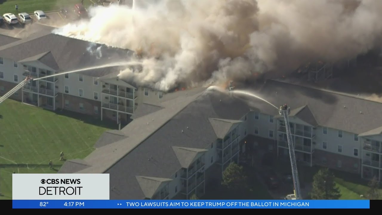 Authorities respond to fire at Southgate senior apartment complex
