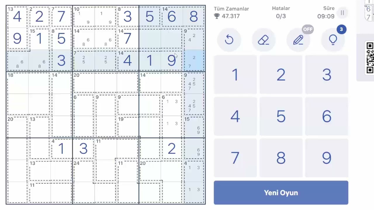 KAZIK SUDOKU (KILLER SUDOKU) NASIL OYNANIR?? İLK ADIM: KENDİNİZE GÜVENİN, GERİSİ KOLAY!!!!! ÖĞRETİCİ