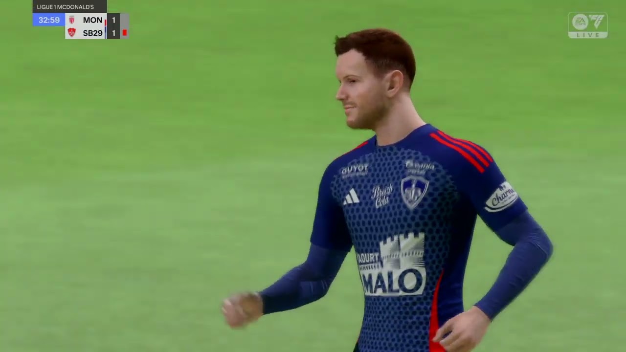 AS Monaco vs Brest | Ligue 1 Drama!🔥⚽ | 10-Man Brest Hold 2–2 Draw | EA SPORTS FC25 |PS4™ Gameplay ⚽