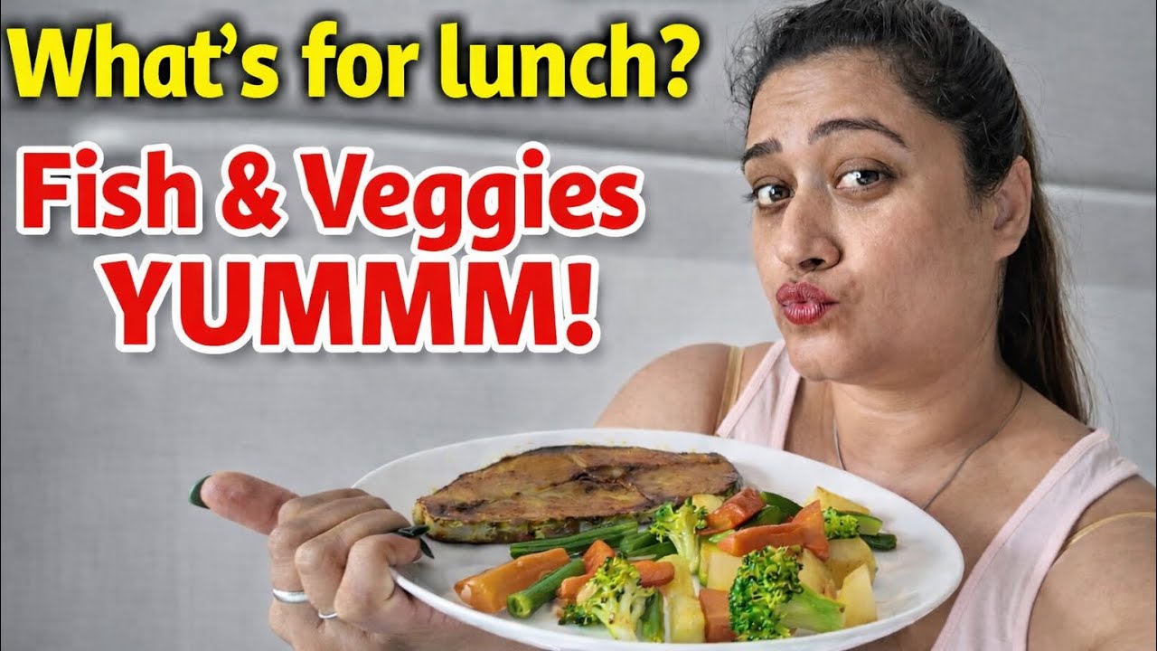 What’s for lunch ??? Fish and veggies 😍 yummm 😋 #benki #tanishakuppanda #foodlover 