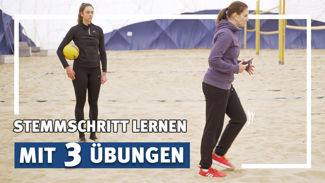 Stemmschritt im Beachvolleyball mit 3 Übungen lernen | Sport-Thieme