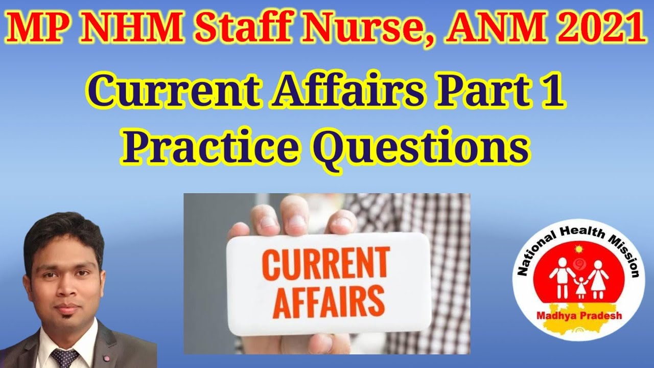 MP NHM Staff Nurse, ANM 2021, Previous year question, Current affairs #MPNHM #ANM2021 #Nhm #Nurse