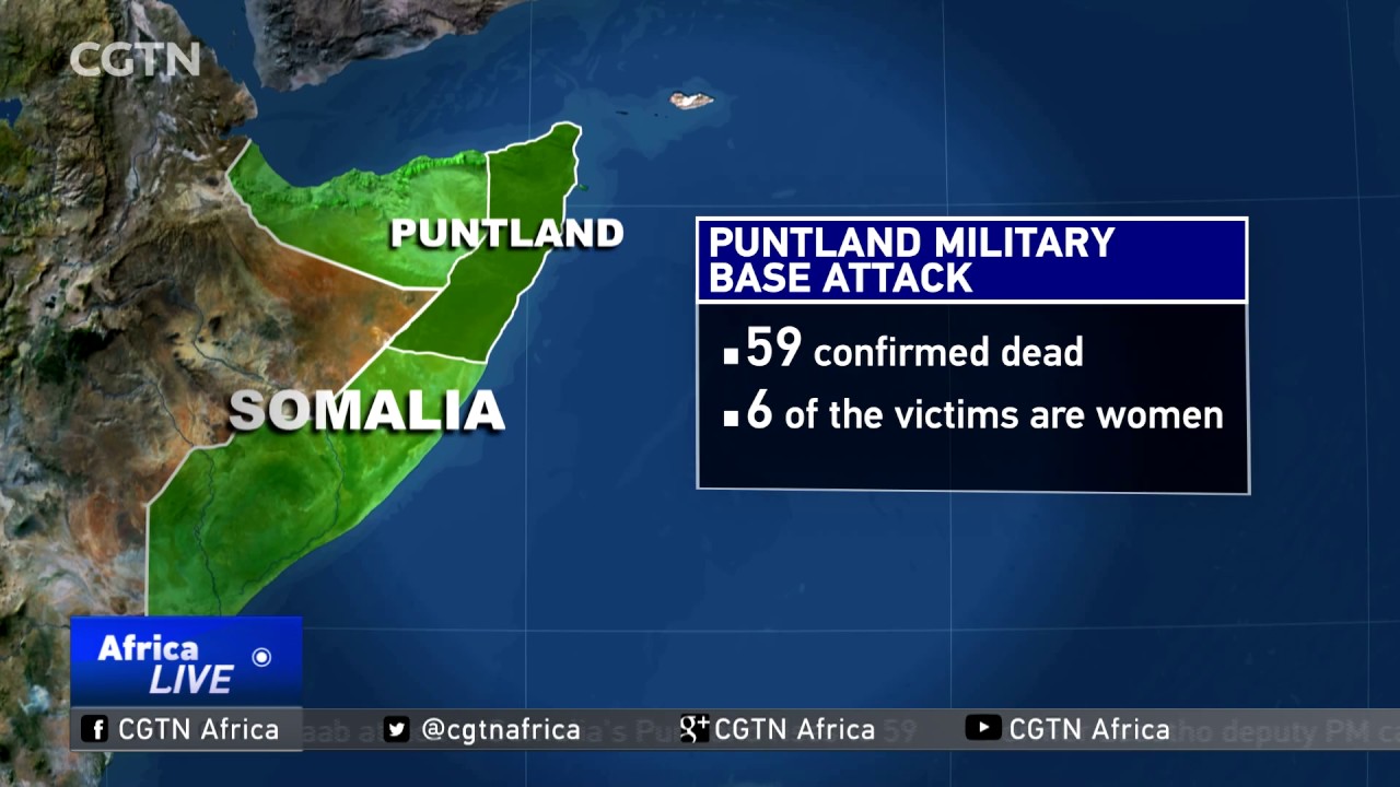 Number of dead from Puntland military base attack rises to 59