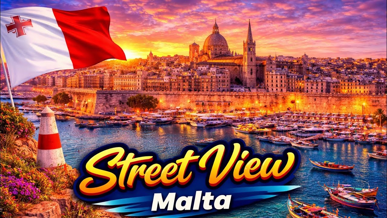 Street View of Valleta, Malta 🇲🇹 
