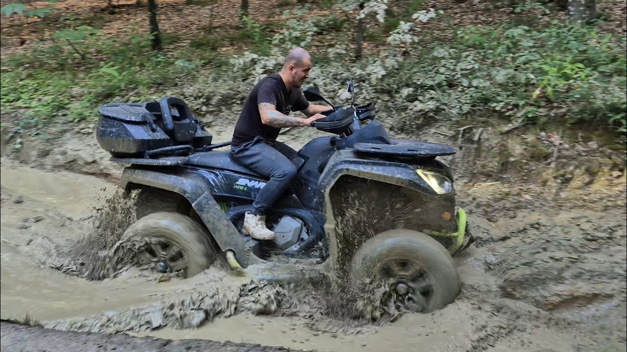 💥quick test segway snarler at6l eps in mud🚜💨💥 #segway #mud #atv @quadadventuresLR