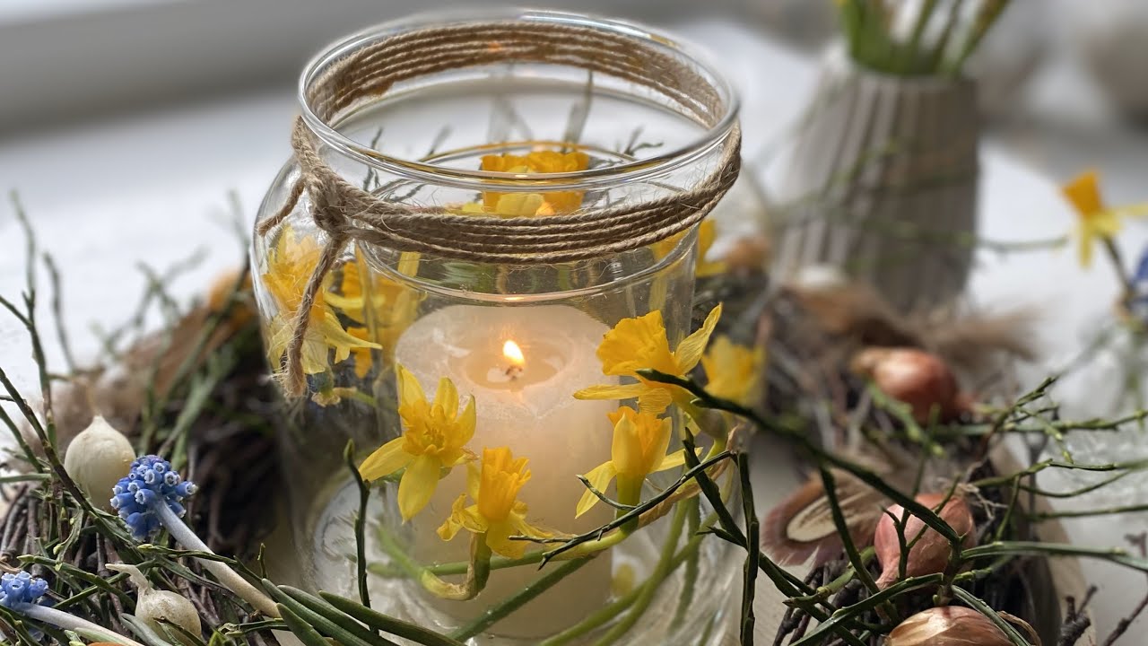 DIY * ENDLICH EINEN FRÜHLINGSKRANZ * 4  VARIANTEN * SCHNELL UND EINFACH