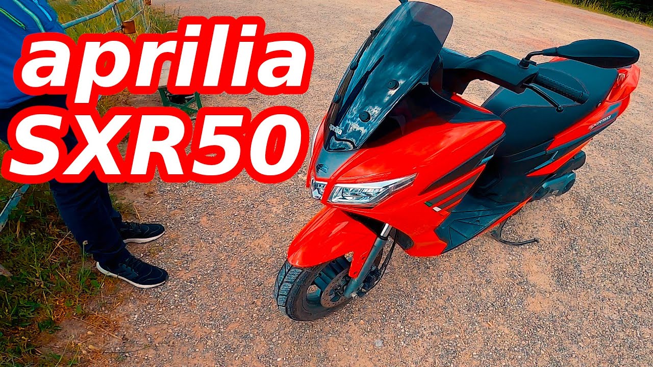 aprilia SXR50 2021 Probefahrt / review - Zuschauer Fahrzeuge Fahren