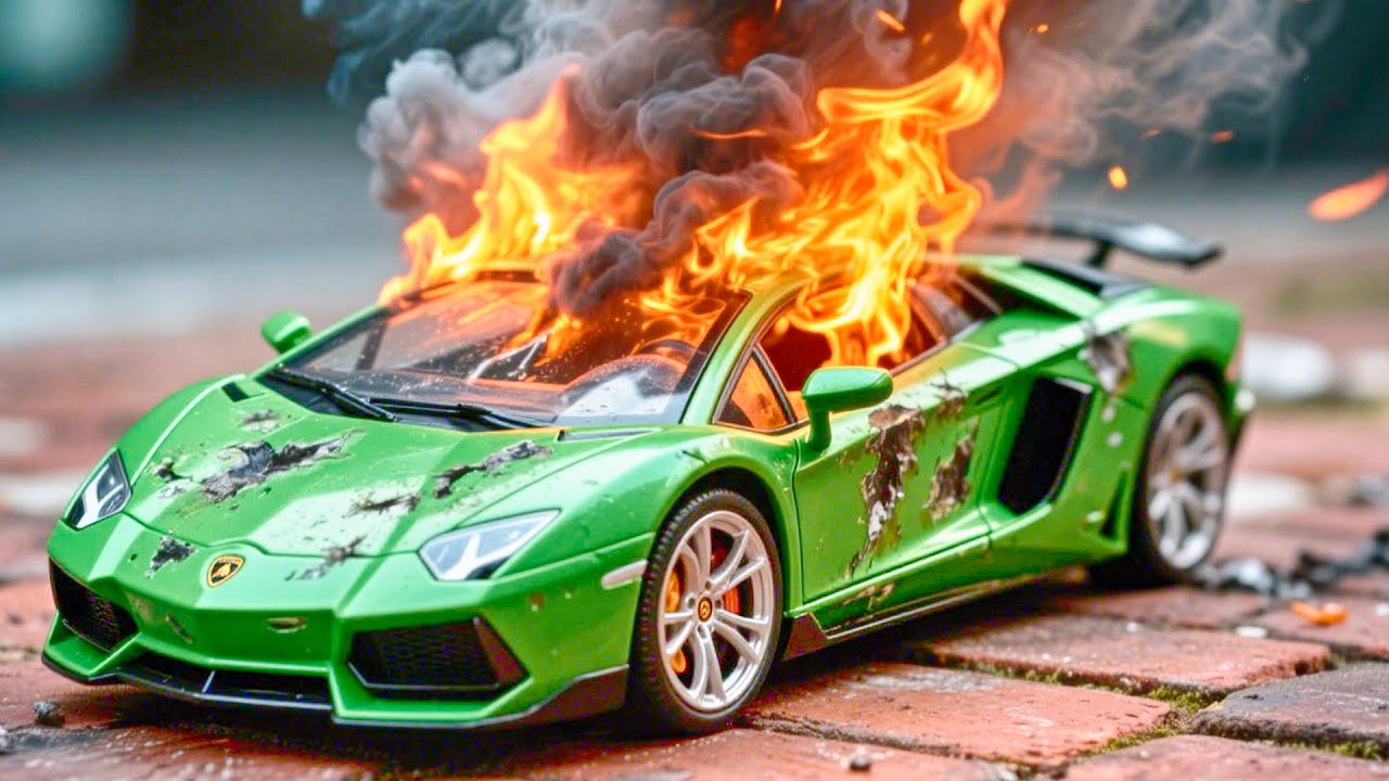 Ultimate Crash Test of Diecast Cars – OMG Destruction & Fire Experiment