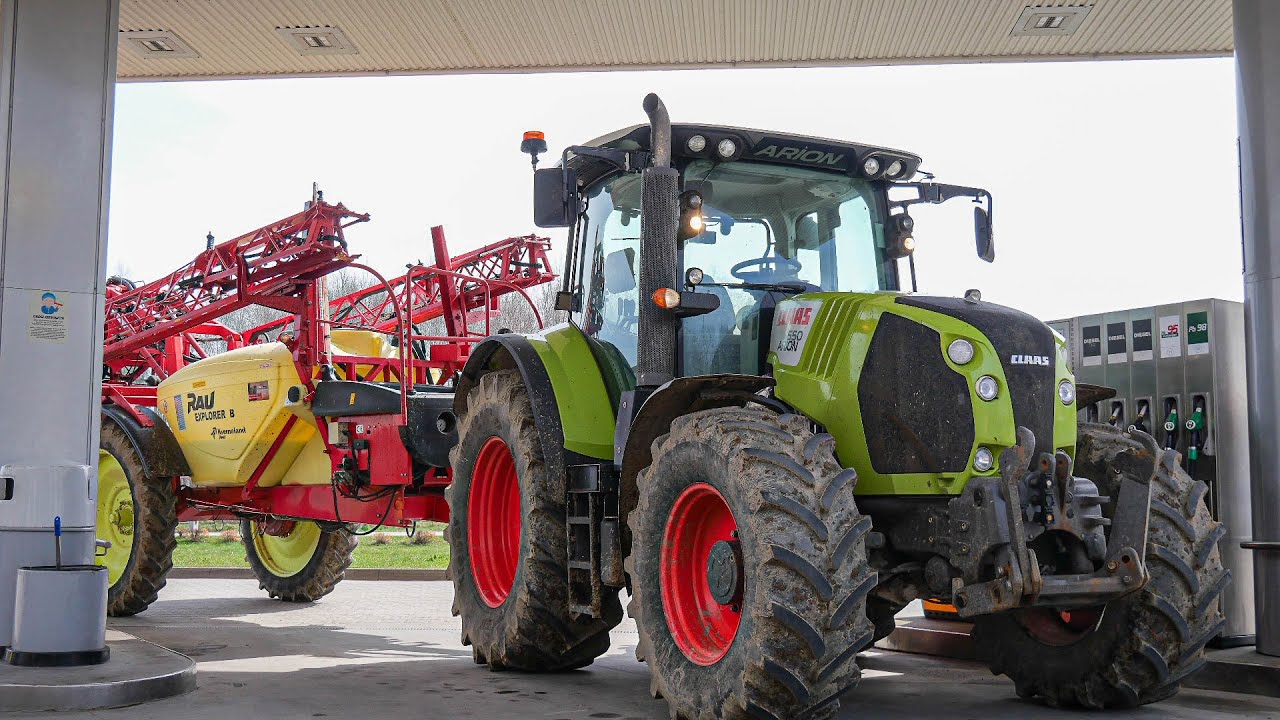 Claas na Stacji!☆ Opryski w Rzepaku i Zbożach☆ Claas Arion 550 + Kverneland Rau Explorer B