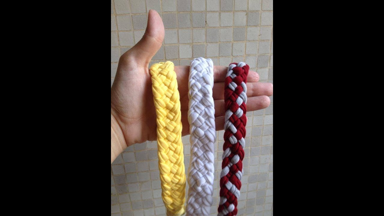 Tiara de Trança de 5 pontas em malha - (DIY) Passo a Passo