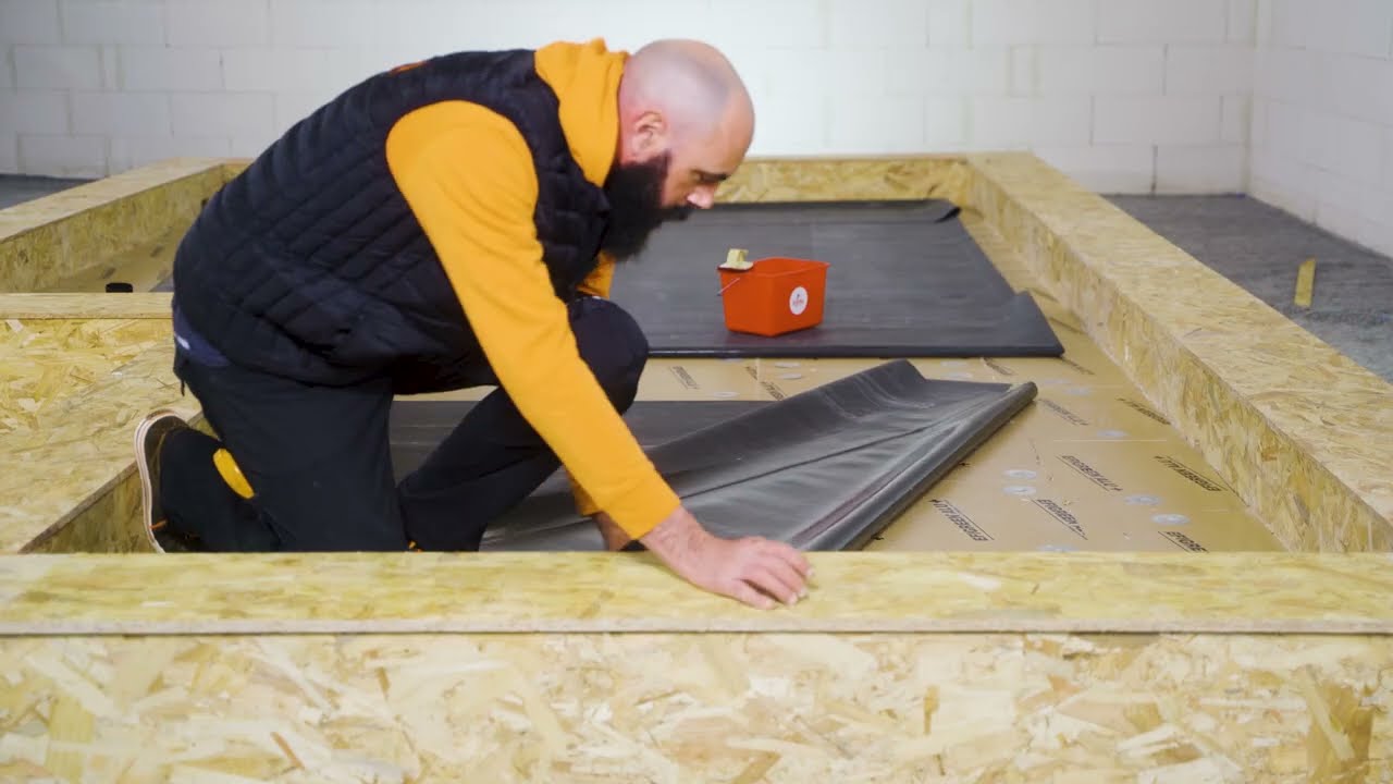 Sekurtoit - Pose de l'EPDM - Etape 1