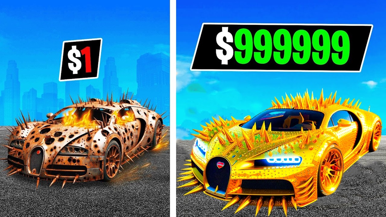 $1 to $1,000,000,000 BUGGATI in GTA 5!