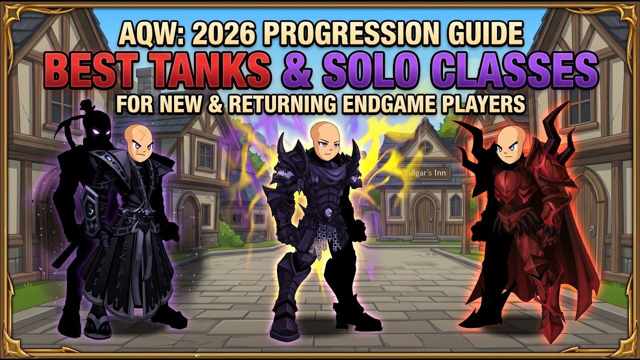 AQW: Гайд по прогрессии 2026: лучшие танки и классы для одиночной игры для новичков и вернувшихся...