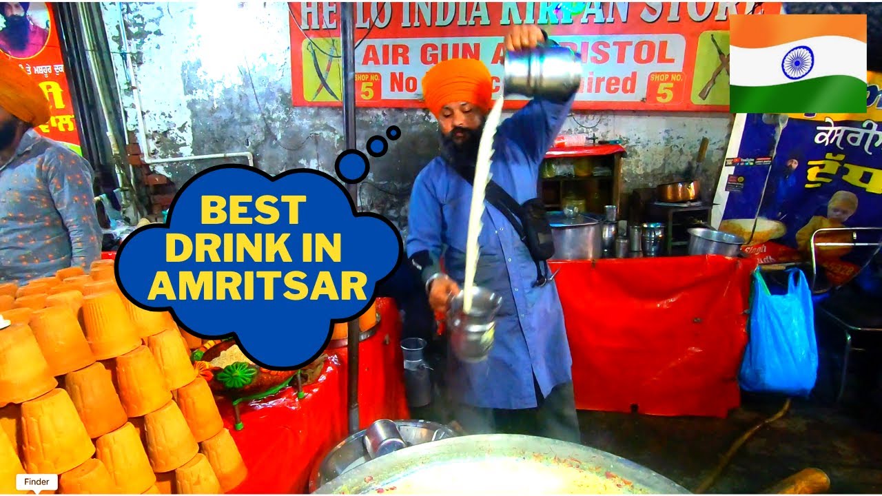 MOST UNIQUE DRINK IN AMRITSAR | LAAL SINGH KESAR MILK