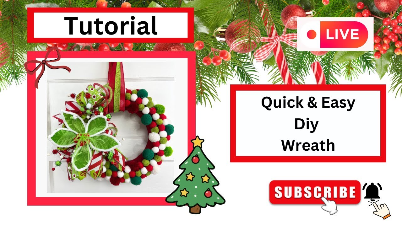 Quick Easy DIY Christmas Wreath, Rachel&rsquo;s Unique Crafts
