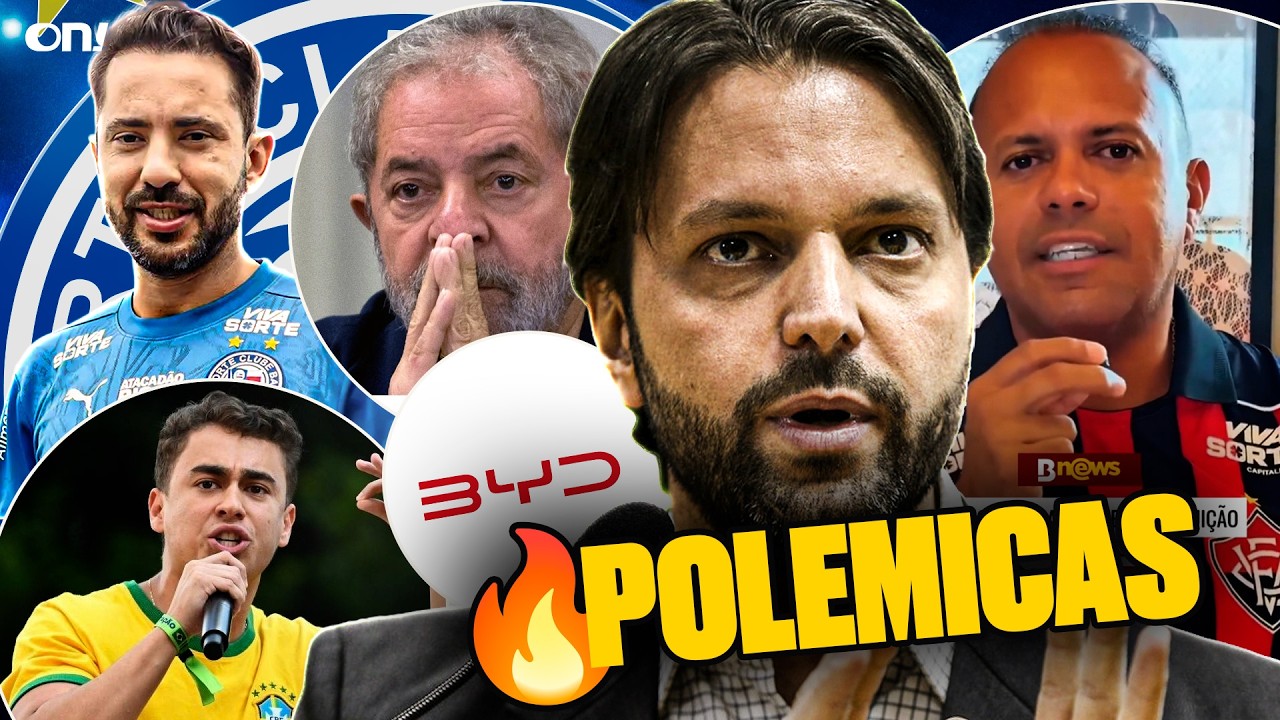 PAU TA QUEBRANDO 🔥VEREADOR CONVOCA BOICOTE A BYD POR PATROCINAR O BAHIA 🔥E.RIBEIRO ❌NIKOLAS FERREIRA
