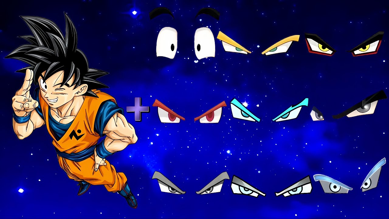 GOKU Vs all of his eyes 👀😈#goku #dragonball #trending