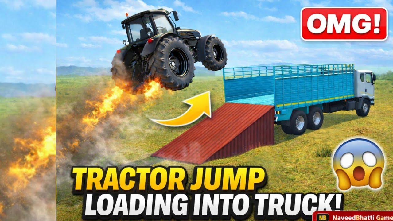“Truck Par Tractor Load Karne Ka Naya Tareeqa 🚜💥”#truck#jcb#tractor#androidgameplay 