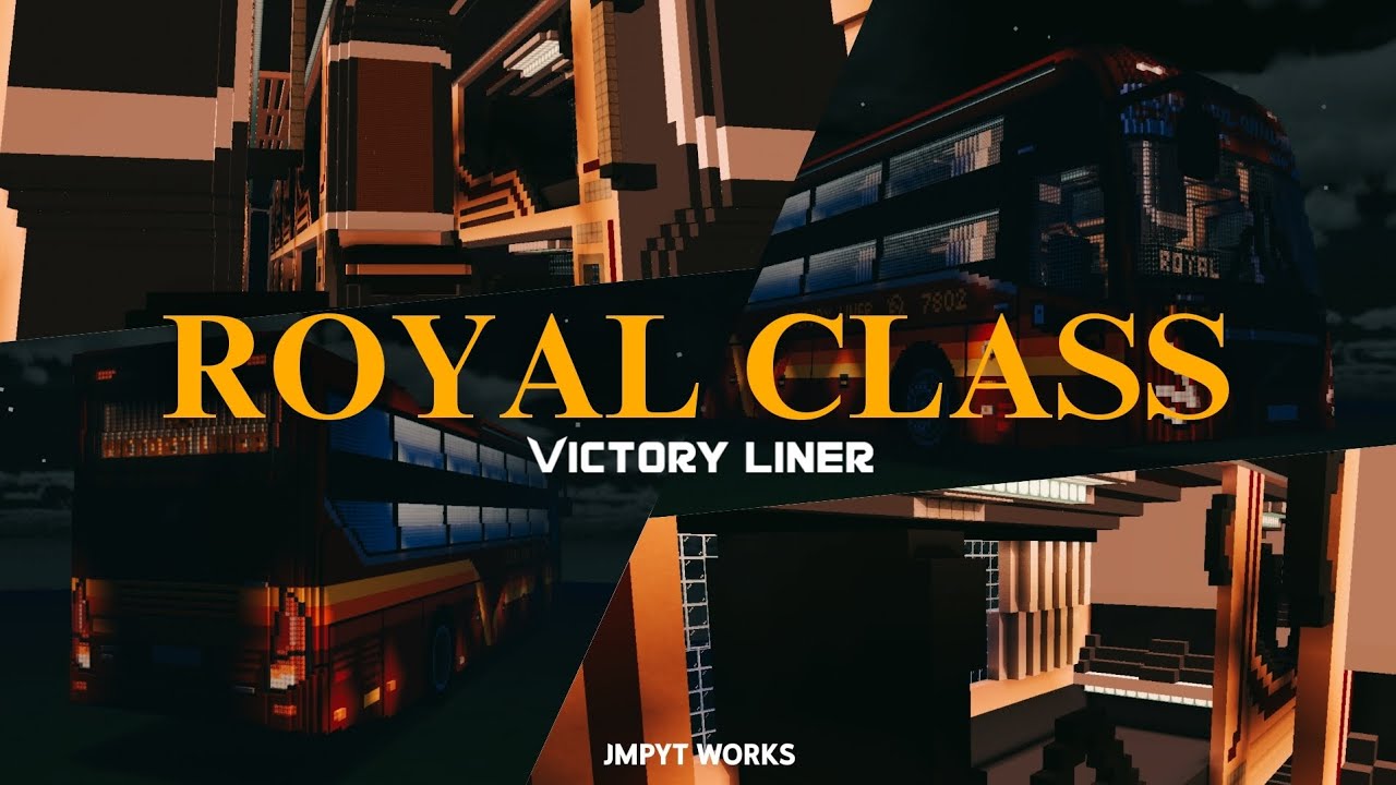Minecraft Timelapse: Autodelta Volvo B8R Thaco Mobihome Limousine - Victory Liner (Royal Class)